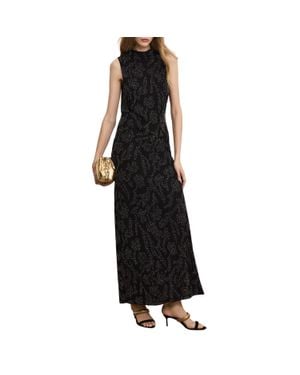 Veronica Beard Sylven Beaded Maxi Dress - Black