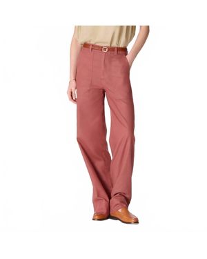 Vanessa Bruno Carlos Straight Leg Pant - Red