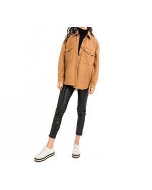 Thml Suede Button Up Jacket - Black