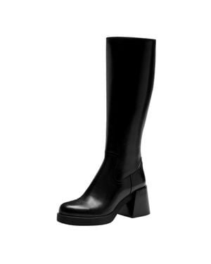 COACH Natasha Leather Boot Cw982-001 - Black