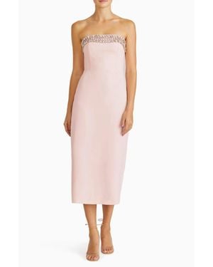 ML Monique Lhuillier Milana Strapless Mini Dress - Pink