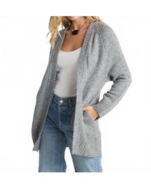 W. Cashmere The Jennifer Midi Open Cardigan - Gray