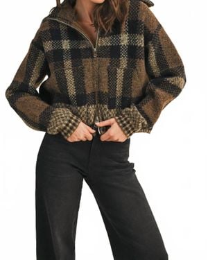 Anniewear Womeno's Fuzzy Sweater Jacket - Black