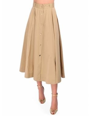 Karina Grimaldi Noma Midi Skirt - Natural