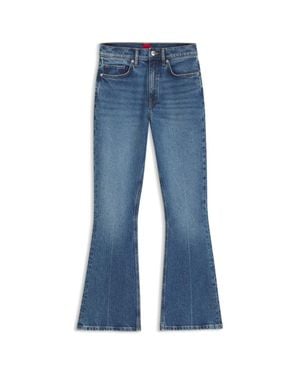 HUGO High-Waisted Flared Jeans - Blue