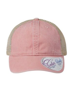 Infinity Her Washed Mesh-Back Cap - Pink