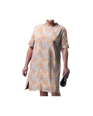 On The Plus Side Cotton Ultra Soft Short Sleeve Sleep Tee - Pink