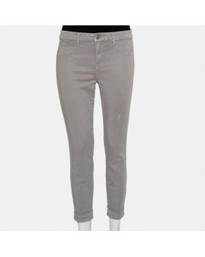 J Brand Stone Lyocell & Cotton Ankle Cuff Anja Pants - Gray