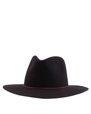 Van Palma Ladies Basile Bead Embellished Hat - Black