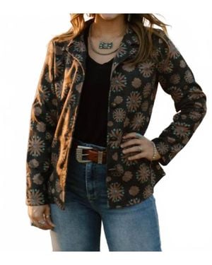 Sterling Kreek Western Bloom Blazer - Brown