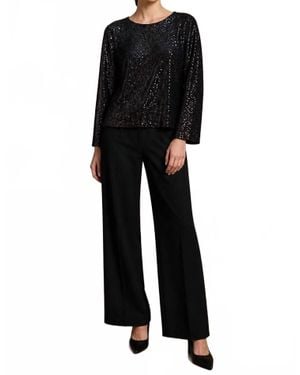 tyler boe Sequin Tunic Top - Black