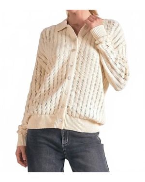 Elan Open Knit Sweater - Natural