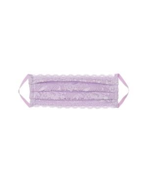 Cosabella Never Say Never Pleated Face Mask - Purple