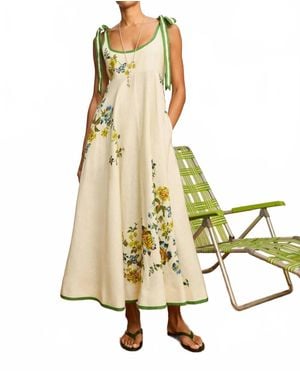 ALÉMAIS Phyllis Ballet Midi Sundress - Metallic