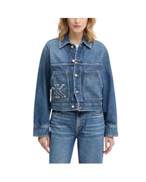Calvin Klein Cotton Jacket - Blue