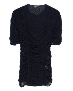 Mugler Sheer Mesh Top - Black