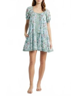 Cleobella Elodie Mini Dress - Blue