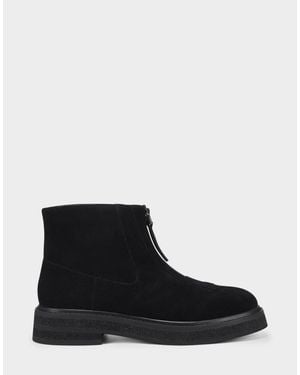 Aerosoles Vale Bootie Us Suede Casual Ankle Boots Zogg1565 - Black