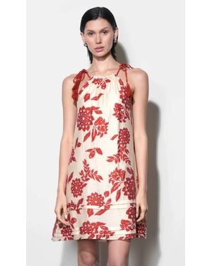 Greylin Hadlee Halter Mini Dress - Red
