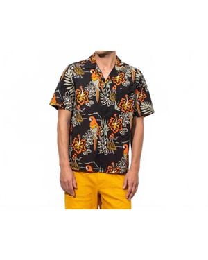 Banks Journal Aloha Club Short Sleeve Woven Shirt - Black