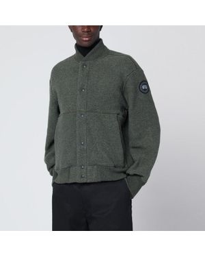 Canada Goose Hudson Sage Fleece Bomber Label - Gray