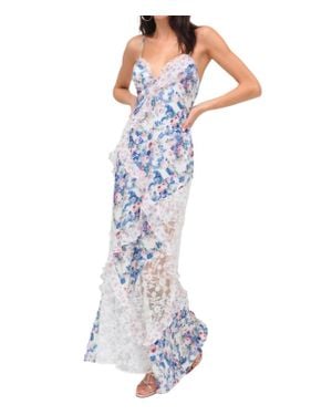 For Love & Lemons Josalyn Maxi Dress - Blue