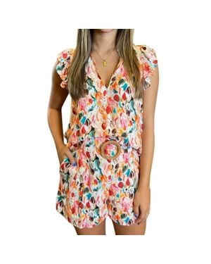Lavender Brown Joelle Sleeveless Top - Orange