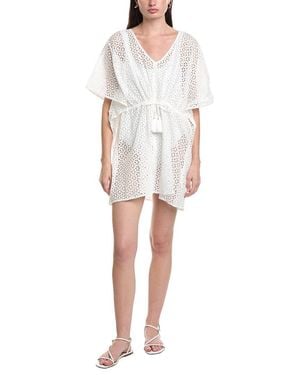 Echo Eyelet Butterfly Caftan - White