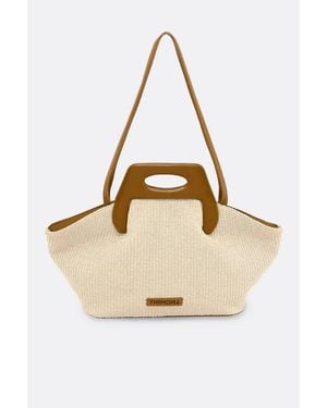THEMOIRÈ Dhea Straw Tote Bag - Natural