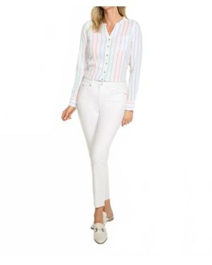 Fdj Olivia Slim Ankle Jeans - White