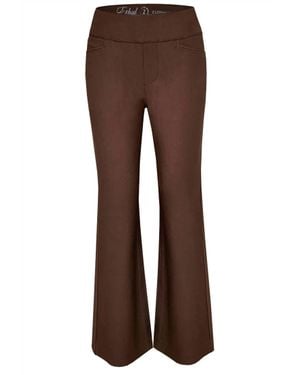 Ethyl Pull-On Wide Leg Pants - Brown