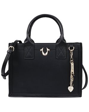 TRUE RELIGION Modern Edge Charm Tote - Black