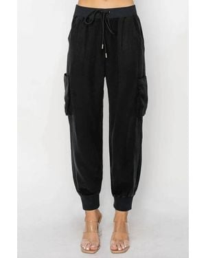 Risen Cargo Jogger Pants - Black