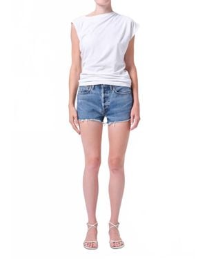 Agolde Parker Vintage Cutoff Short - Blue