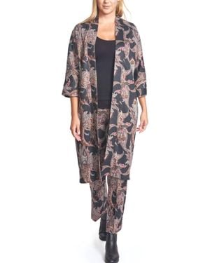 Vilagallo Niva Knit Kimono - Black