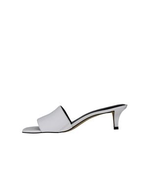 Michael Kors Merriam Kitten Sandals Optic 40S5Mmms1L - White