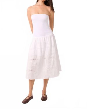 WeWoreWhat Ribbed Cotton Midi Dress - Pink
