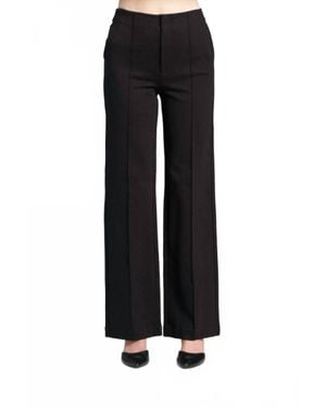 Apny Pin Tucked Zip Pant - Black