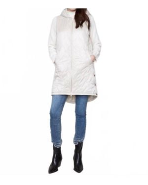 Charlie b Pearlized Long Hooded Vest - White