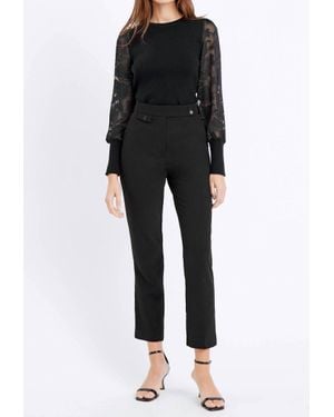 Greylin Rumi Button Tab Pants - Black
