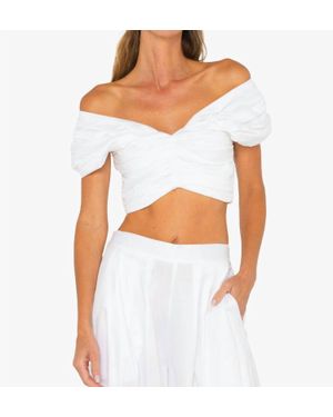 JBQ Rose Top - White