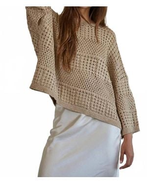 By Together Maye Crochet Top - Brown