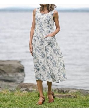 April Cornell Dancing Rose Porch Dress - Metallic