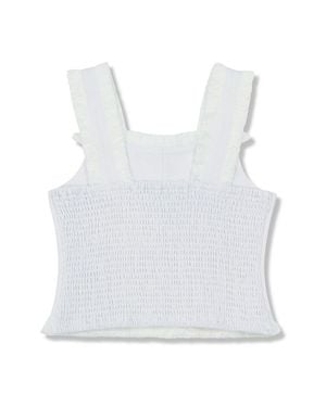 Habitual Fringe Tank Top - White