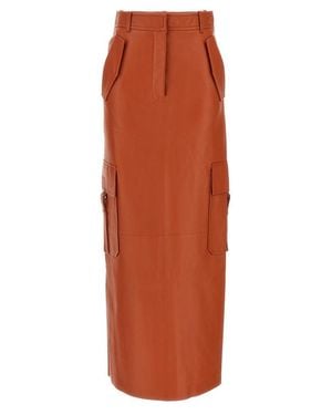 Zimmermann Illustration' Midi Skirt - Orange