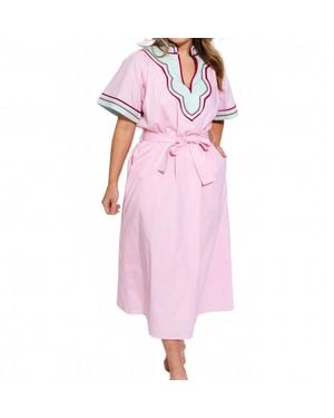 Thml Contrast Midi Dress - Pink