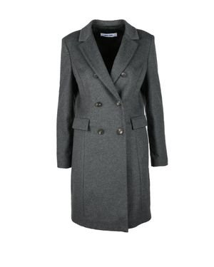 ANNIE PARIS Wool And Cashmere Coat - Gray