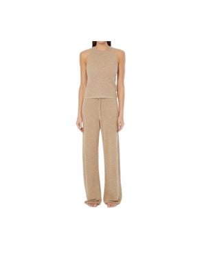 Onia Linen Knit Drawstring Pants - Natural