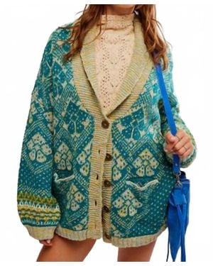 Free People Sasha Cardigan - Blue