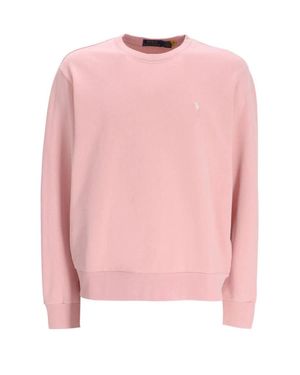 Polo Ralph Lauren Relaxed-Fit Loopback Fleece Sweatshirt - Pink